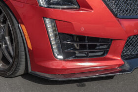 EOS 2016-2019 Cadillac Gen.3 CTS-V Carbon Fiber Front Splitter Side Wheel Archs - Image 2