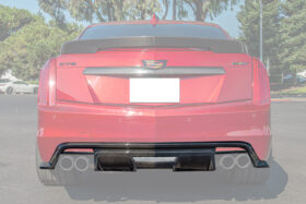 EOS 2016-2019 Cadillac Gen.3 CTS-V Carbon Fiber Replacement Rear Diffuser ( 3-Pieces Design ) - Image 2
