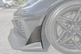 EOS 2019 Chevrolet Corvette C7 ZR1 Carbon Fiber Front Splitter Side Winglet Extension Pair - Image 3