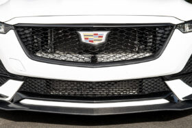 EOS 2020-2024 Cadillac CT5 Models | CT5-V Glossy Black Blackwing Style Front Bumper Grille Cover - Image 3