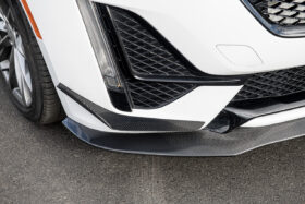 EOS 2020-2024 Cadillac CT5 Sport / CT5-V Carbon Fiber Blackwing Style Front Lip Splitter and Canards - Image 2