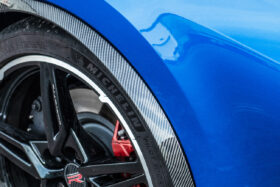 EOS 2020-2024 Chevrolet C8 Hydro-Dipped Carbon Fiber Rear Side Wheel Fender - image 3