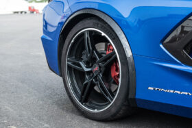 EOS 2020-2024 Chevrolet C8 Hydro-Dipped Carbon Fiber Rear Side Wheel Fender - image 4