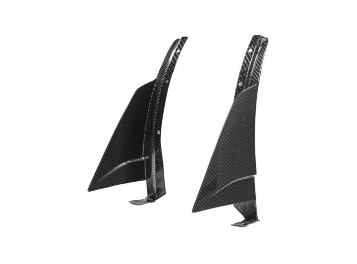 EOS 2019 Chevrolet Corvette C7 ZR1 Carbon Fiber Front Splitter Side Winglet Extension Pair