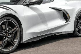 EOS 2020-2024 Chevrolet Corvette C8 Z06 Style Matte Black Side Skirt Rocker Panels - Image 3