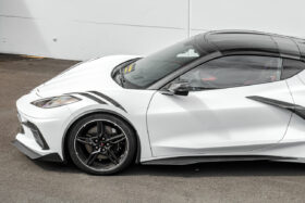 EOS 2020-2024 Chevrolet Corvette C8 Z06 Style Matte Black Side Skirt Rocker Panels - Image 2