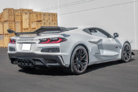EOS 2023-2024 Chevrolet Corvette C8 Z06 Carbon Fiber High Wing Spoiler Rear Add-On Wickerbill Spoiler - Image 3