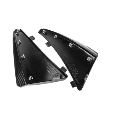EOS 2020-2024 Chevrolet Corvette C8 Carbon Fiber XL Extended Front Splash Guard Mud Flaps