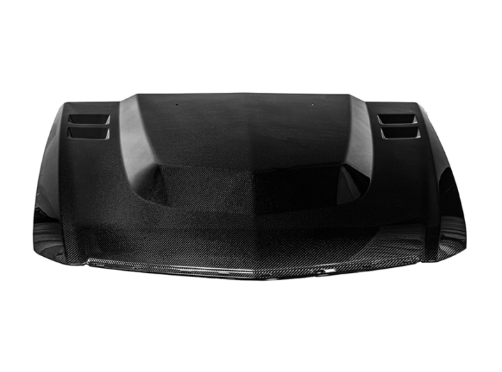 EOS 2009-2015 Cadillac Gen.2 CTS-V | Fiber Glass Matte Black Heat Extractor Cowl Vented Hood