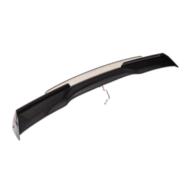 EOS 2005-2013 Chevrolet Corvette C6 C6.5 Style Carbon Flash Metallic Rear Trunk Lid Spoiler With Smoke Tinted WickerBill