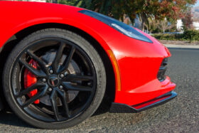 EOS 2014-2019 Chevrolet Corvette C7 Front Side Extension Carbon Flash Metallic - Image 2