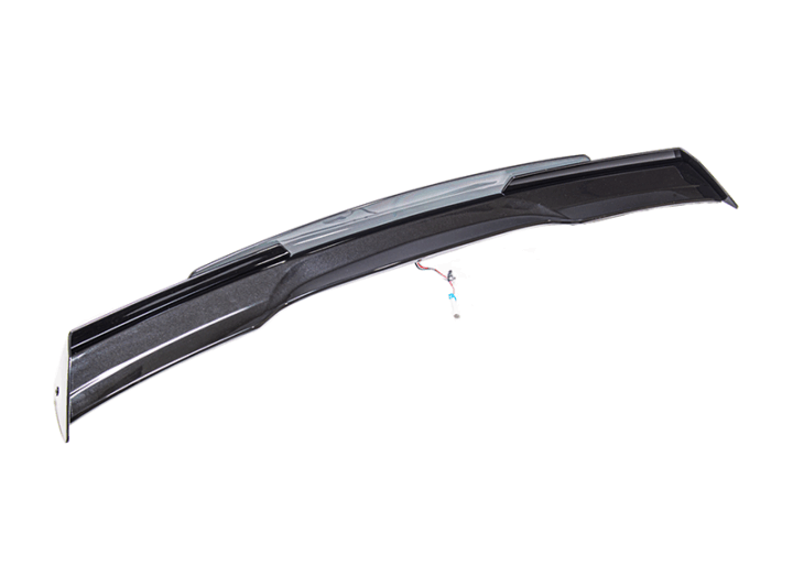 EOS 2005-2013 Chevrolet Corvette C6 C6.5 Style Carbon Flash Metallic Rear Trunk Lid Spoiler With Light Tinted WickerBill