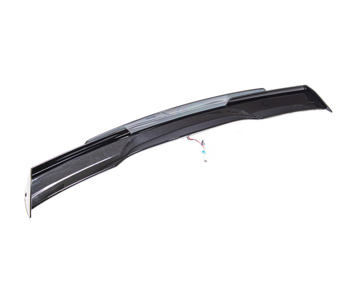 EOS 2005-2013 Chevrolet Corvette C6 C6.5 Style Carbon Flash Metallic Rear Trunk Lid Spoiler With Light Tinted WickerBill