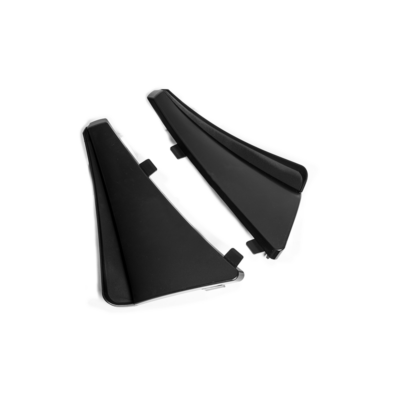 EOS 2020-2024 Chevrolet Corvette C8 Matte Black XL Extended Style Front Wheel Splash Guard Pair