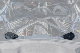 EOS 2020-2024 Chevrolet Corvette C8 Carbon Fiber Rear Engine Bay Struct Covers (With Magnetic Ride) - Image 1