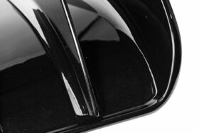 EOS 2014-2019 Chevrolet Corvette C7 Track Style Matte Black Rear Lower Bumper Diffuser - Image 1