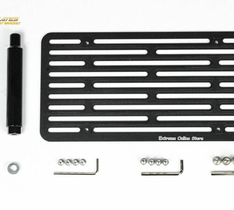 EOS 2020-2024 Chevrolet Corvette Full Size Front Bumper NO-DRILL Tow Hook License Plate Mount Bracket