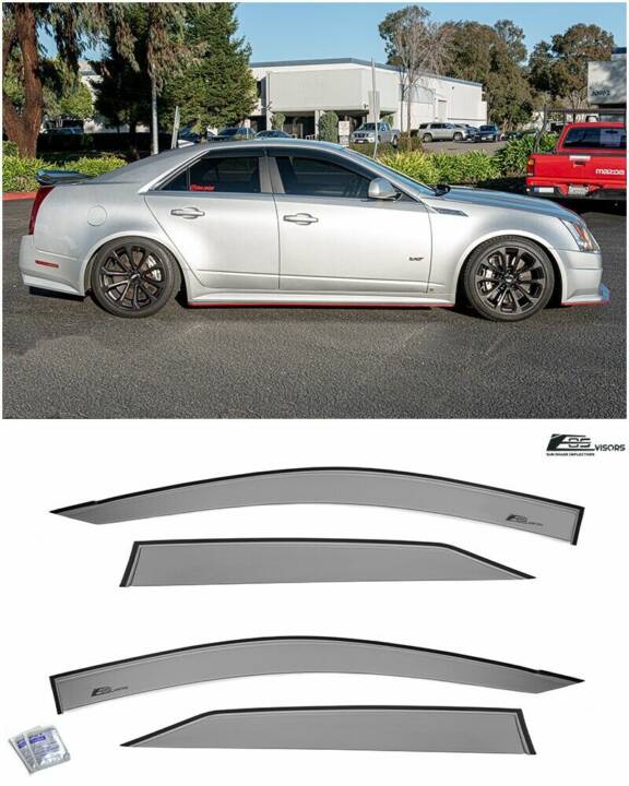 EOS 2009-2015 Cadillac Gen.2 CTS-V Sedan Models Carbon Fiber Rear Apron Lip
