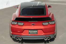 EOS 2016-2018 Chevrolet Camaro 6th Gen Glossy Black Rear Bumper Apron Lip Splitter - Image 3