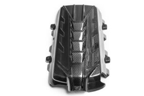 EOS 2020-2024 Chevrolet Corvette C8 Coupe Carbon Fiber Engine Cover With Bay Panel Insert - Image 3