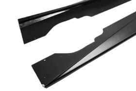 EOS 2020-2024 Chevrolet Corvette C8 Matte Black Side Skirts Rocker Panels - Image 4