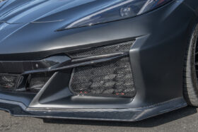 EOS 2023-2024 Chevrolet Corvette C8 Z06 Gloss Black Front Radiator Mesh Grille Insert Guard - Image 3