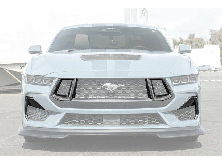 FFP 2024 Ford Mustang GT Carbon Fiber Lower Side Grille Inserts