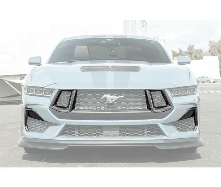 FFP 2024 Ford Mustang GT Carbon Fiber Lower Side Grille Inserts