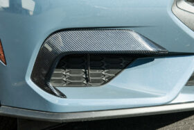 FFP 2024 Ford Mustang EcoBoost Carbon Fiber Front Lower Side Grille Inserts - Image 5