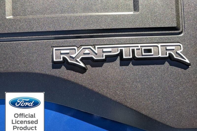RMG 2021-2024 Ford F-150 Raptor Tailgate Rear Emblem Outline Vinyl Decal Panel Applique