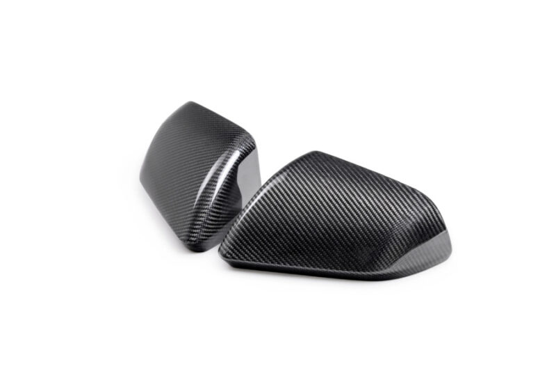 Ford Performance 2015-2024 Ford Mustang Gloss Carbon Fiber Side Mirror Cover Set ( NO Turn Signals )