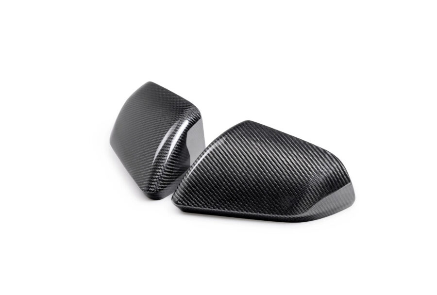 Ford Performance 2015-2024 Ford Mustang Gloss Carbon Fiber Side Mirror Cover Set ( NO Turn Signals )