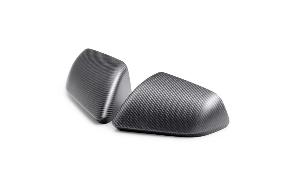 Ford Performance 2015-2024 Ford Mustang Matte Carbon Fiber Side Mirror Cover Set ( NO Turn Signals )