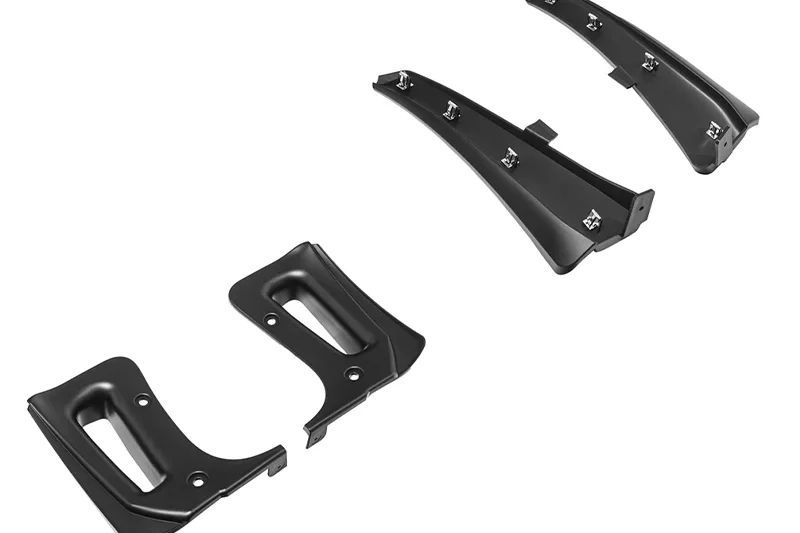 EOS 2023-2024 Chevrolet Corvette C8 Z06 Matte Black XL Extended Front and Rear Splash Guard