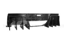 Extreme Online Store EOS Corvette C7 Carbon Fiber Track Package Rear Bumper Finned Diffuser for C7 Corvette - Image 5