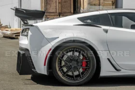 Extreme Online Store EOS Corvette C7 Carbon Fiber Track Package Rear Bumper Finned Diffuser for C7 Corvette - Image 9
