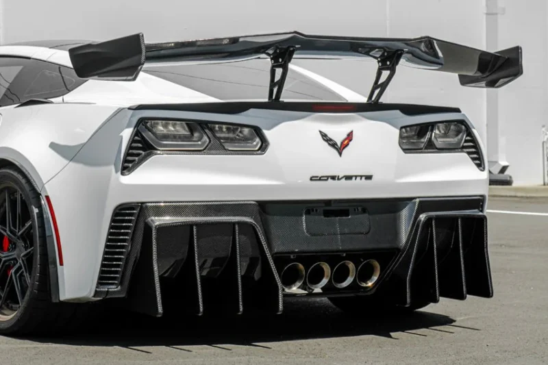 EOS 2014-2019 Chevrolet Corvette C7 ZR1 Carbon Fiber Extended Rear Spoiler High Wing