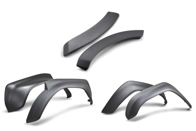 Ford Performance 2022-2024 Ford Bronco Raptor Matte Carbon Fiber Fender Flare Set- Front and Rear