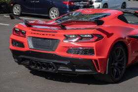 EOS 2023-2024 Chevrolet Corvette C8 Z06 Carbon Fiber License Plate Backing - Image 1
