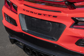 EOS 2023-2024 Chevrolet Corvette C8 Z06 Carbon Fiber License Plate Backing - Image 2