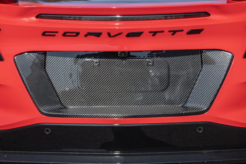 EOS 2023-2024 Chevrolet Corvette C8 Z06 Carbon Fiber License Plate Backing