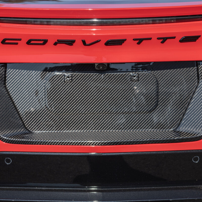 EOS 2023-2024 Chevrolet Corvette C8 Z06 Carbon Fiber License Plate Backing