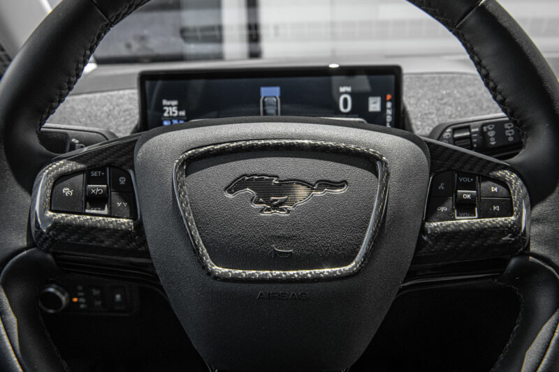 FFP 2021-2024 Ford Mustang Mach-E Carbon Fiber Steering Wheel Trim