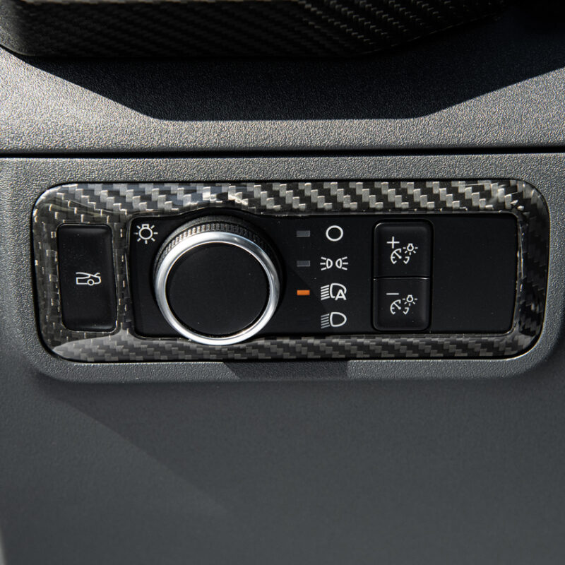 FFP 2021-2024 Ford Mustang Mach-E Headlight Panel Carbon Fiber Trim