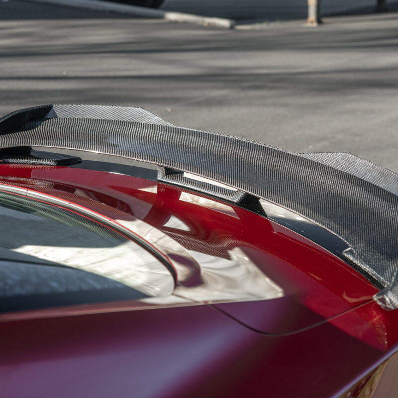 FFP 2024-2025 Ford Mustang Dark Horse Handling Package Carbon Fiber Rear Spoiler - Ceramic Pro PPF