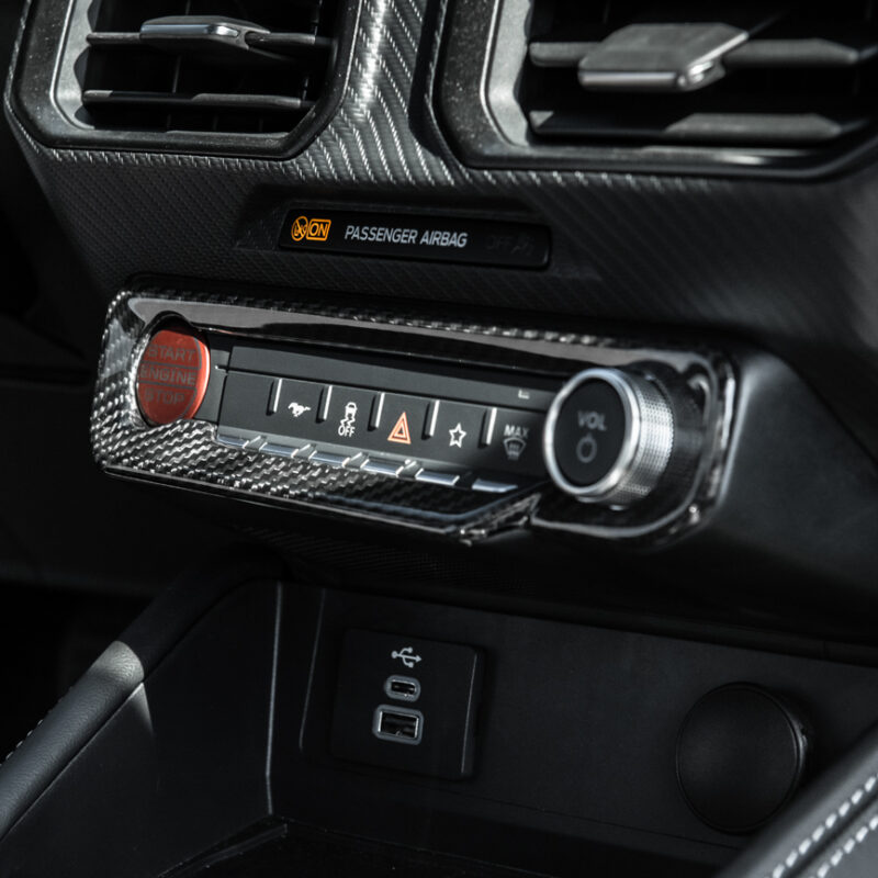 FFP 2024-2025 Ford Mustang Carbon Fiber AC Controls Cover