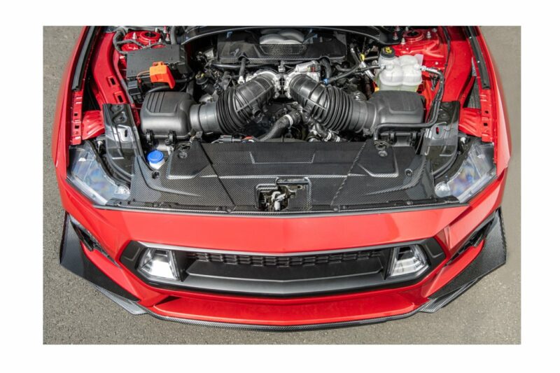FFP 2024 Ford Mustang Carbon Fiber Engine Panel Trim Radiator Cover