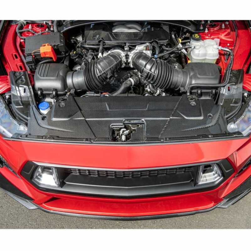 FFP 2024 Ford Mustang Carbon Fiber Engine Panel Trim Radiator Cover