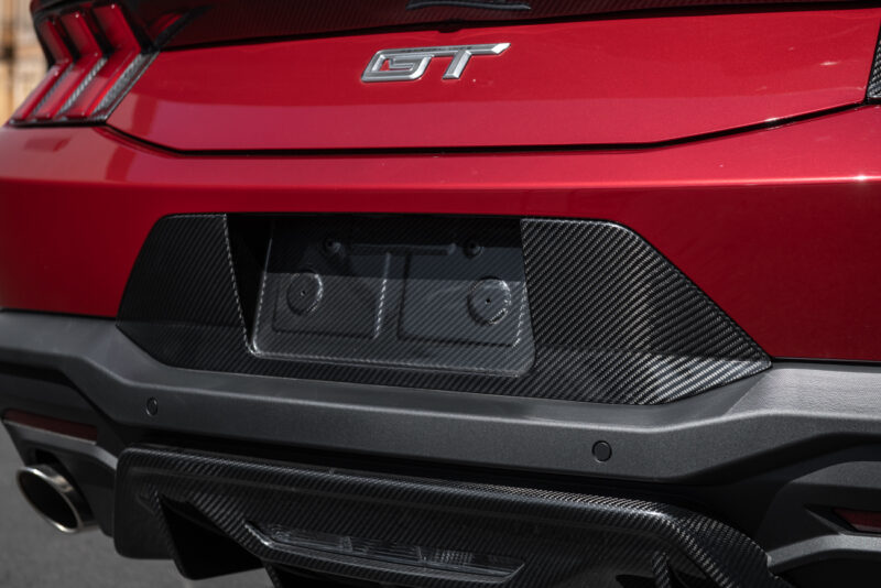 FFP 2024 Ford Mustang Carbon Fiber License Plate Frame Backing - Image 5