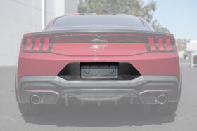 FFP 2024 Ford Mustang Carbon Fiber License Plate Frame Backing - Image 1